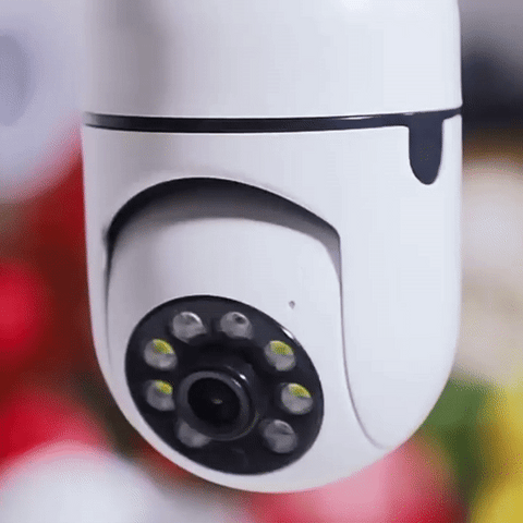 Caméra wifi avec vision panoramique 360 degrés et LEDs infrarouges vision nocturne