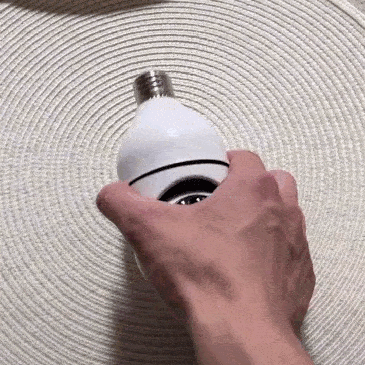 Installation de la caméra ampoule sur une douille E27 en 30 secondes